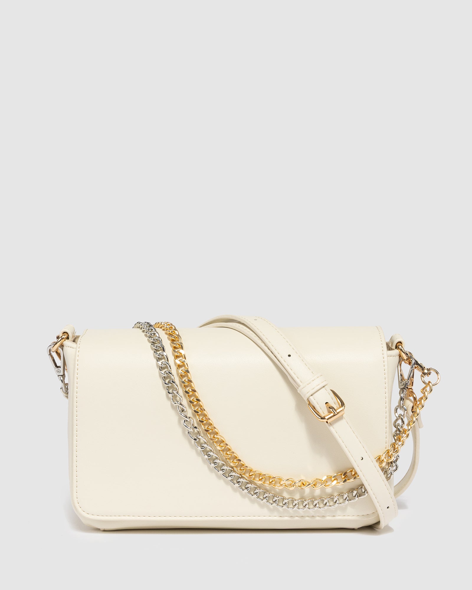 Image of Ivory Vivica Double Chain Shoulder