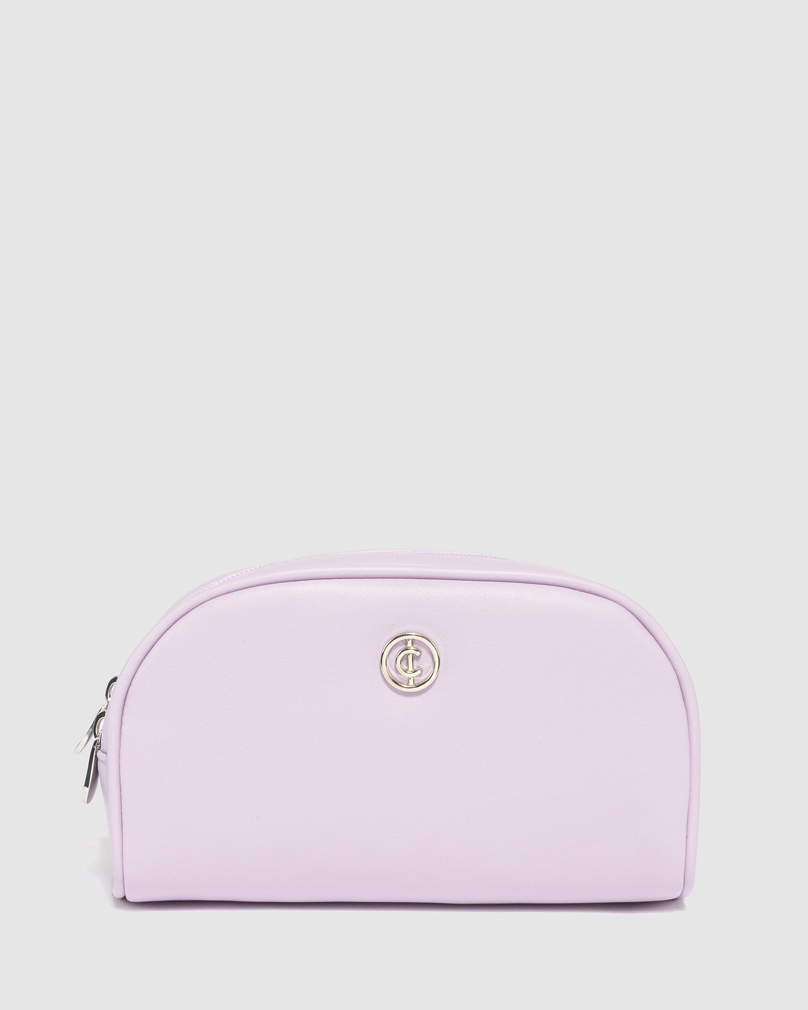 Image of Purple Double Pouch Cosmetic Case