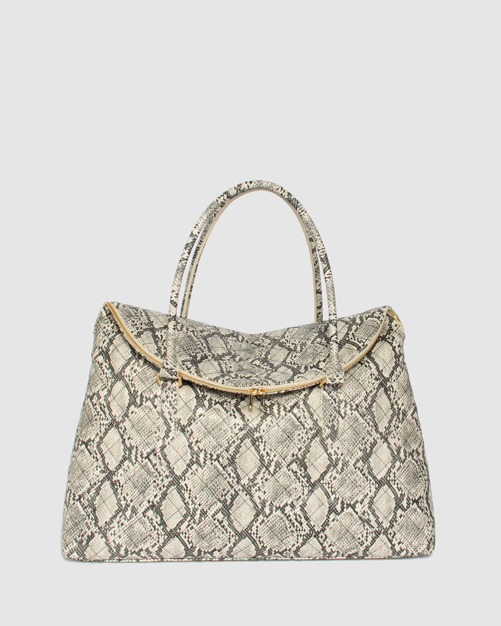 Image of Python Ailiey Quilted Zip Top Weekender Bag