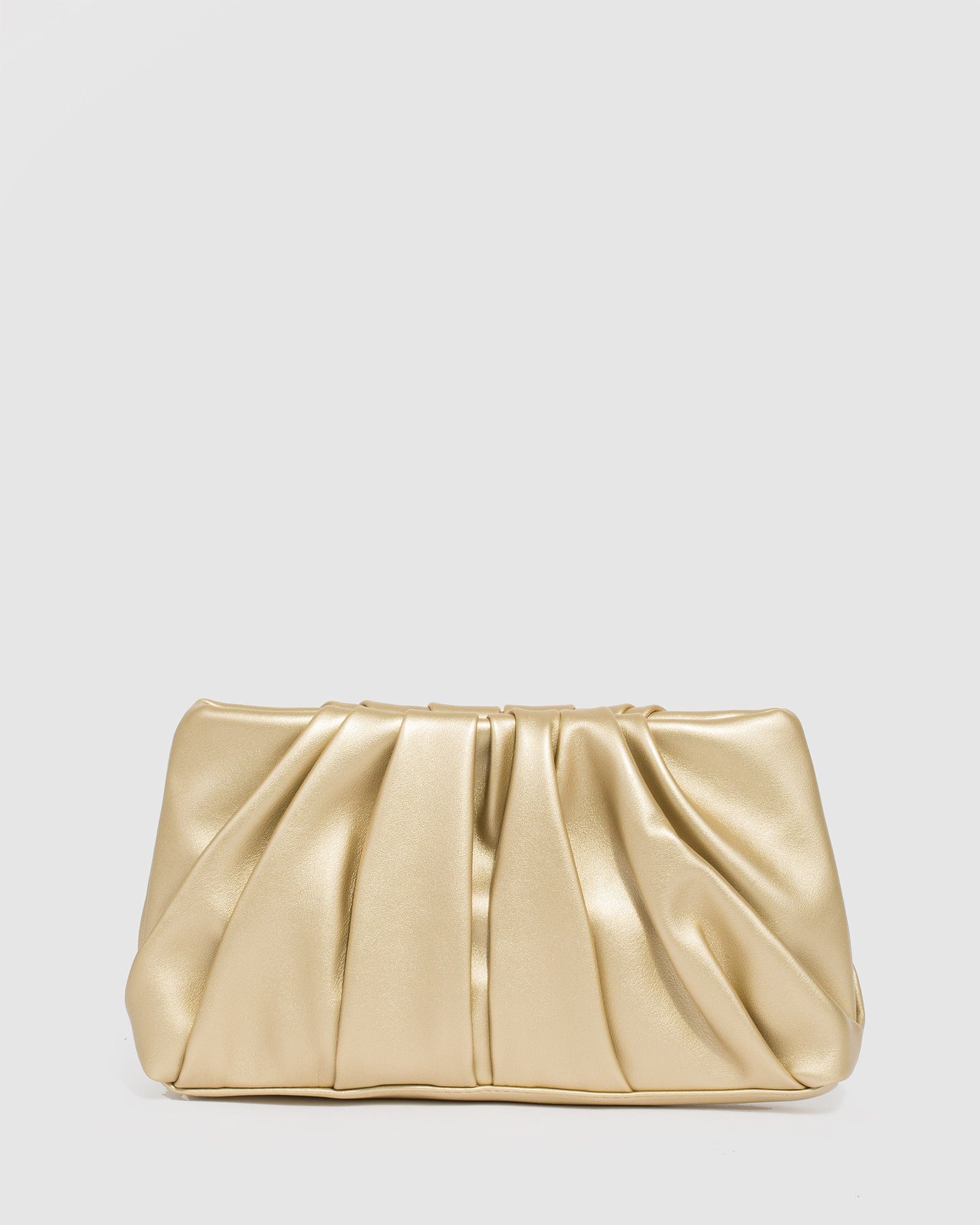 Image of Gold Lucy Pouch Clutch Bag
