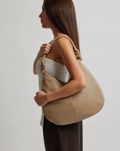 Image of Natural Gisella Slouch Bag