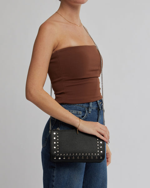 Image of Black Willow Stud Crossbody Bag