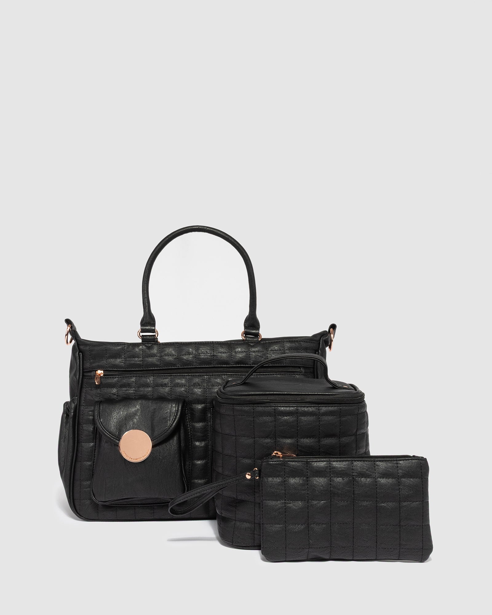 Image of Black Premium Baby Bag Set