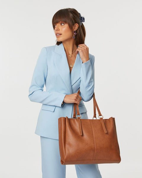 Image of Tan Stacey Ring Tote Bag