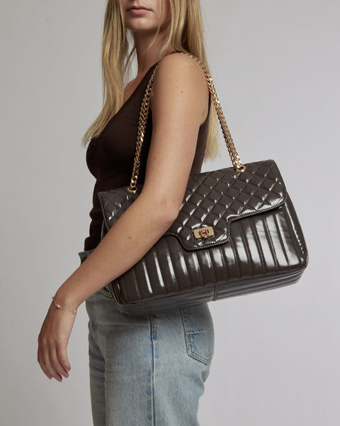 Image of Grey Gina Quilt Crossbody