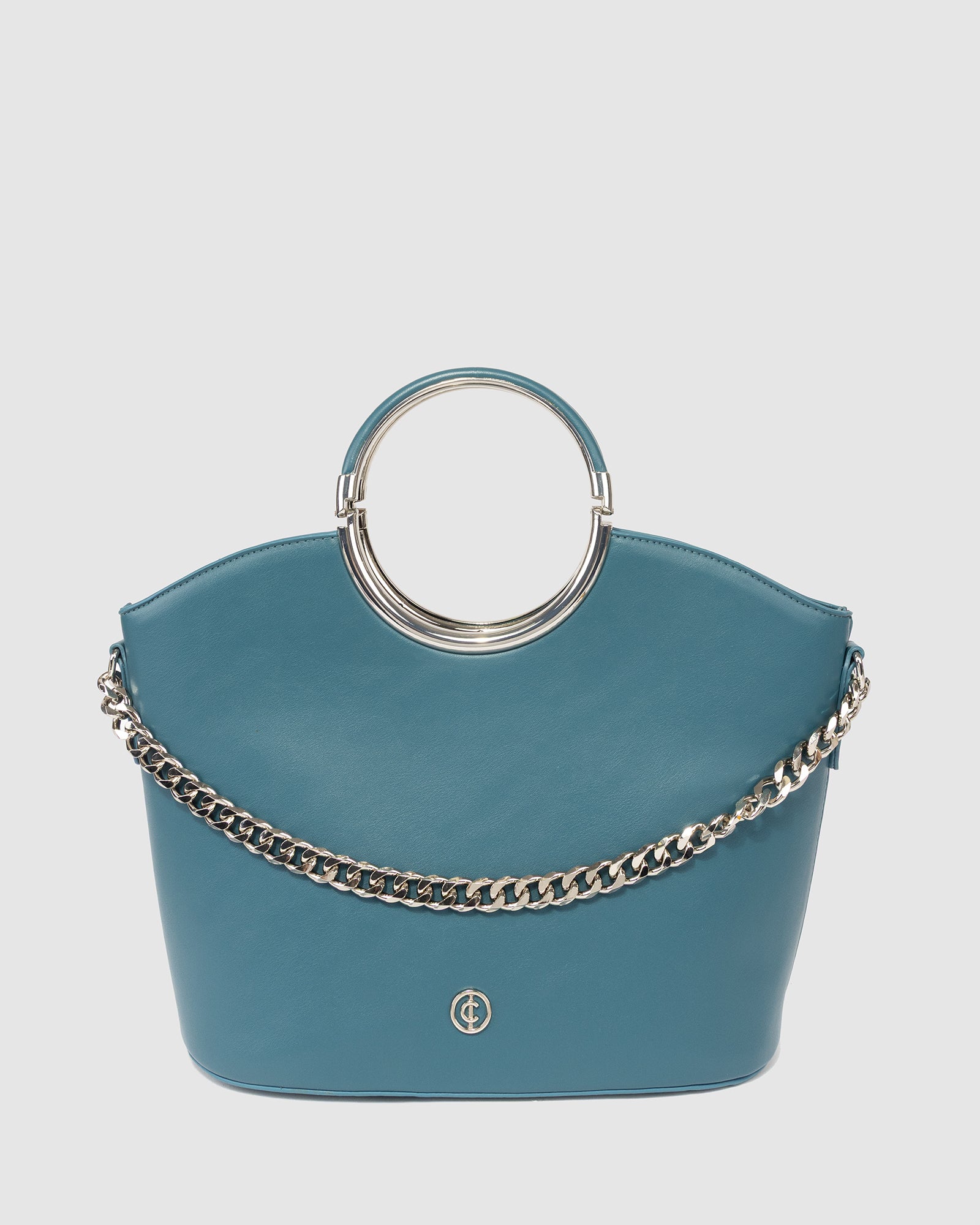 Image of Teal Sabrina Ring Tote Bag