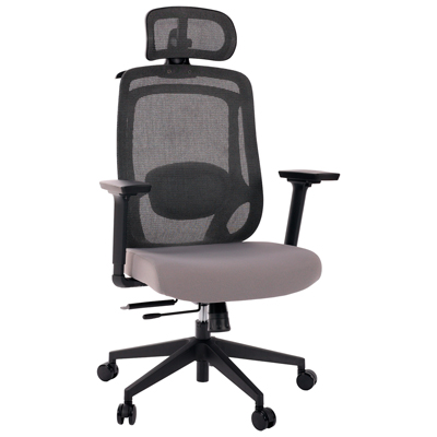 Cadeira de Escritório Comfy ErgoPro Preta  Tela Mesh Preta, Braço e Assento Ajustáveis e Relax Avançado