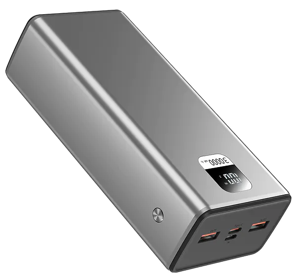 Батарея мобільна Xipin T145 PD20W 30000mAh Gray (T145LF)