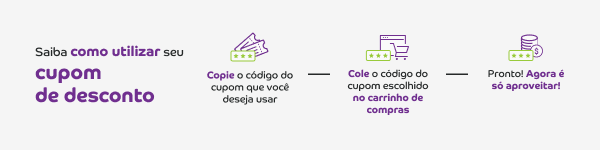 Saiba como utilizar o seu cupom de desconto