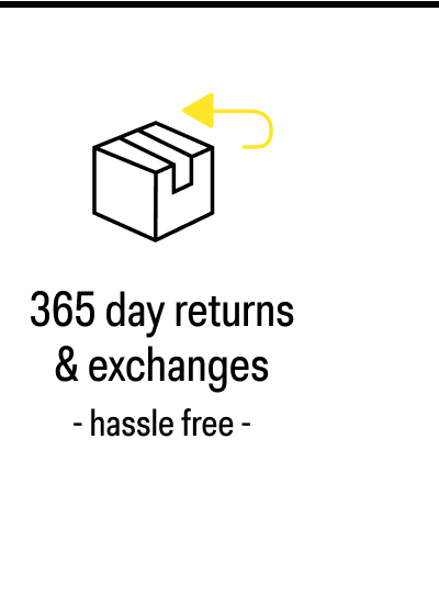 365 days returns & exchanges