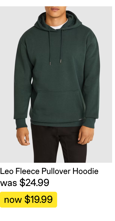 Leo Fleece Pullover Hoodie
