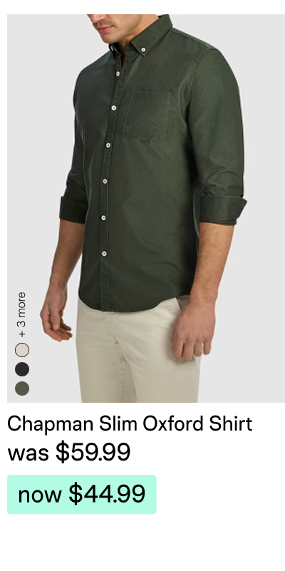 Chapman Slim Oxford Casual Long Sleeve Shirt