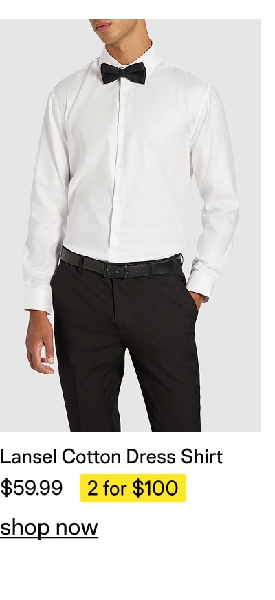 Lansel Slim Cotton Dress Shirt