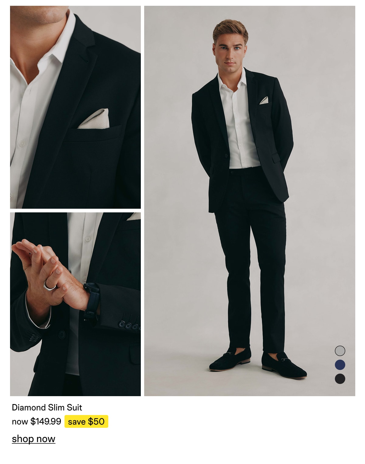 Diamond Stretch Slim Suit