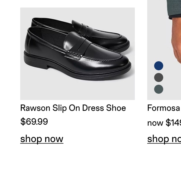 Rawson Faux Leather Slip On Dress Shoe