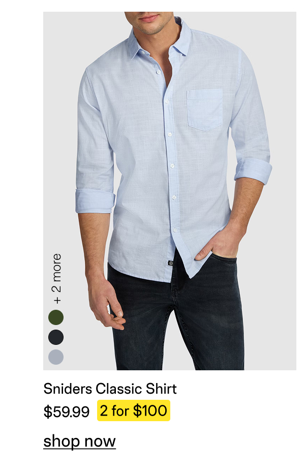 Sniders Classic Casual Long Sleeve Shirt