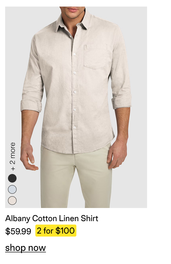 Albany Cotton Linen Casual Shirt