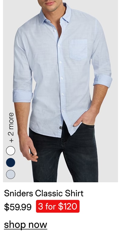 Sniders Classic Casual Long Sleeve Shirt