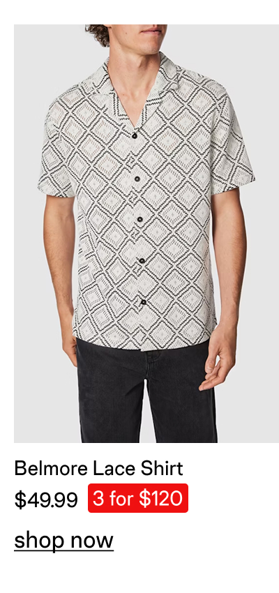 Belmore Lace Short Sleeve Shirt