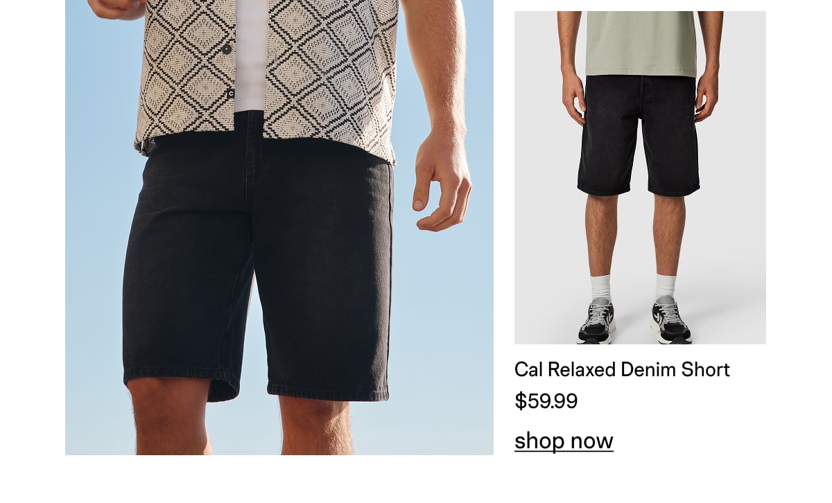 Cal Relaxed Denim Short