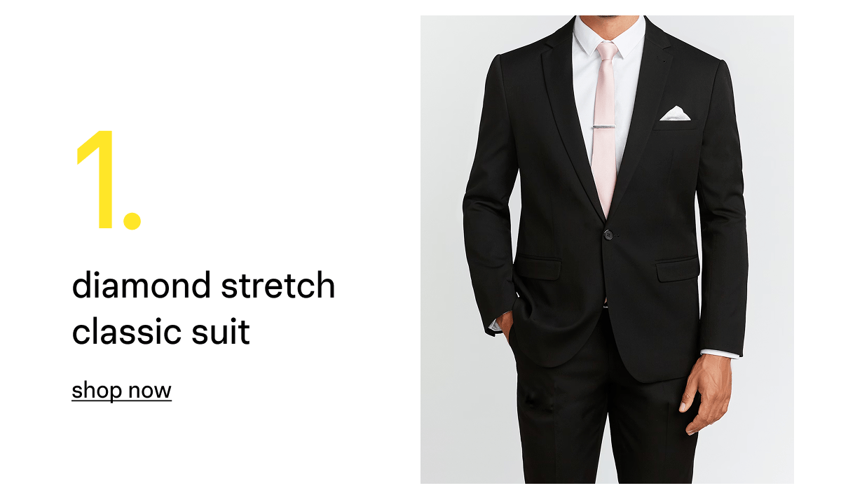 1. Diamond Stretch Classic Suit