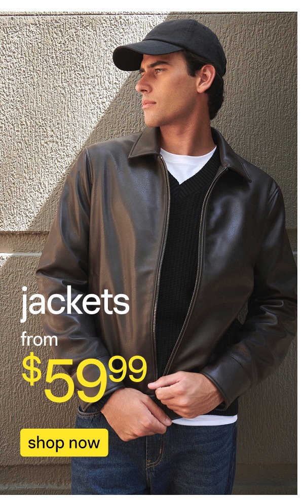 Shop Jackets From $59.99