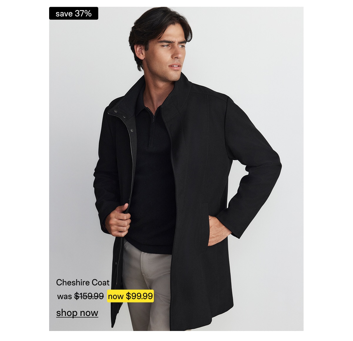  sale Complete the look Black Cheshire Coat