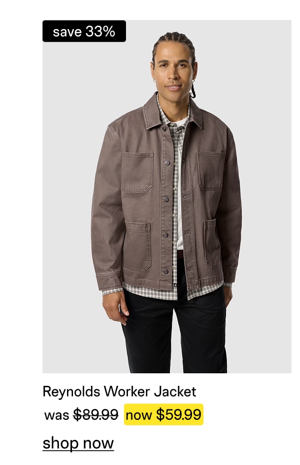Mid Brown Reynolds Worker Jacket