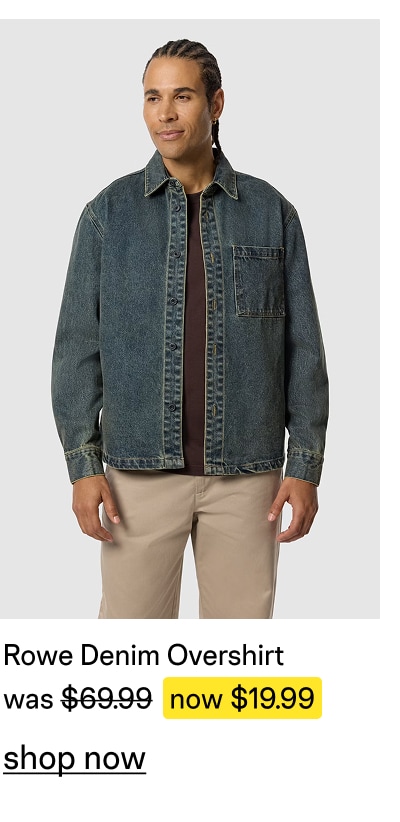 Dark Denim Rowe Denim Overshirt