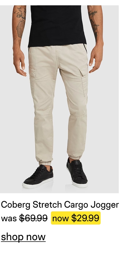 Stone Coberg Stretch Cargo Jogger