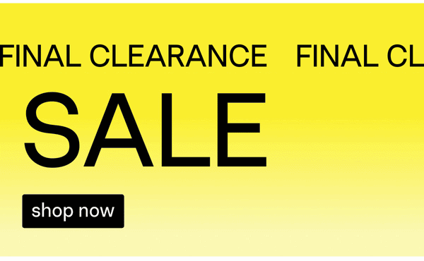 Final Clearance Sale