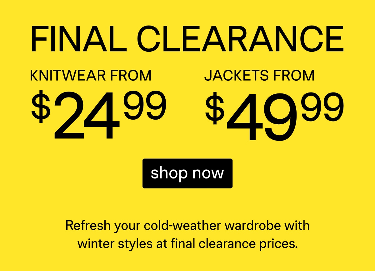 Final Clearance Sale
