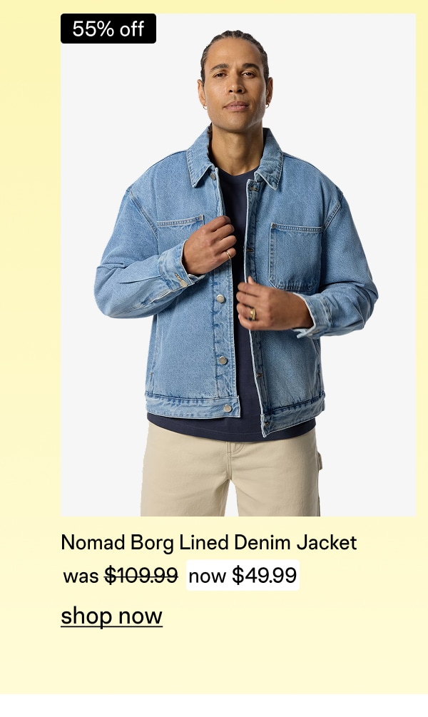 Blue Nomad Borg Lined Denim Jacket