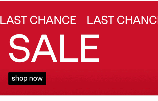 Last Chance Sale On Now