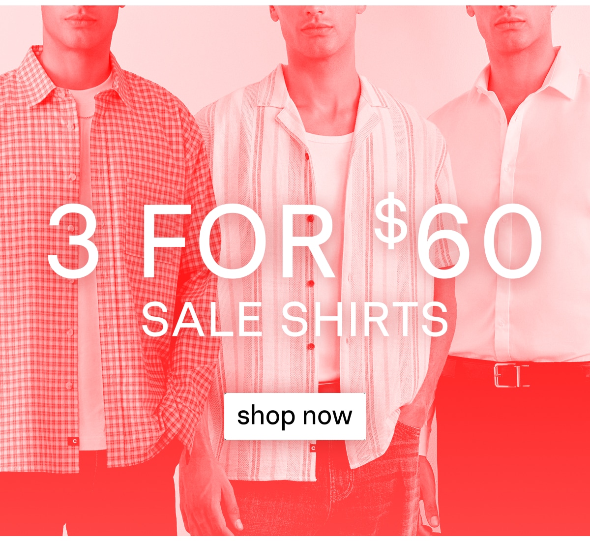 Shop Sale Shirts 3 for $60