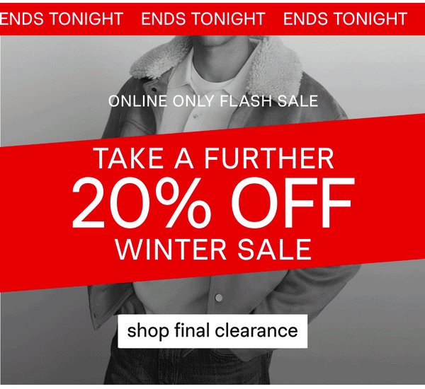 Take A Further 20% Off Winter Sale