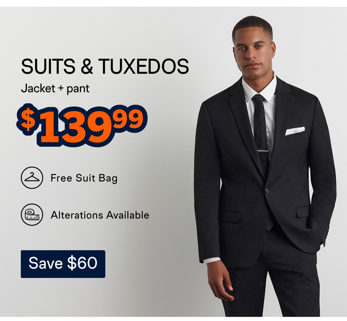 Save on Full Suits & Tuxedos