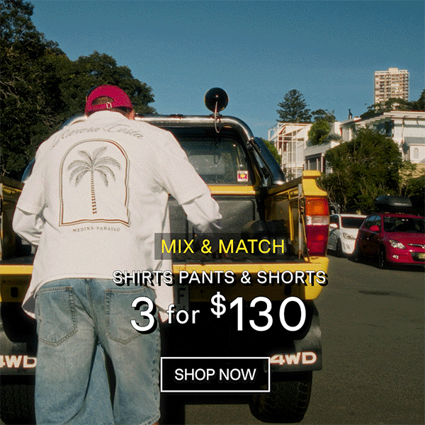 3 for $130 - Men's Shirts, Shorts and Pants
