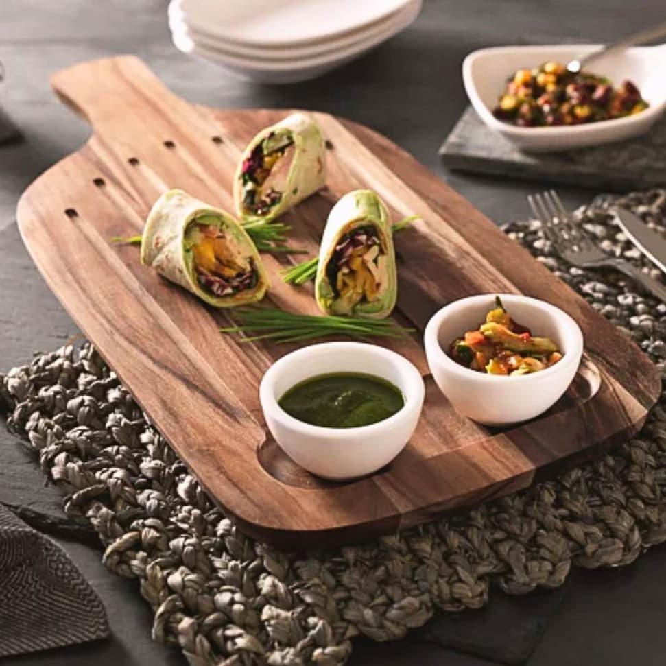 Serveerplank met hapjes