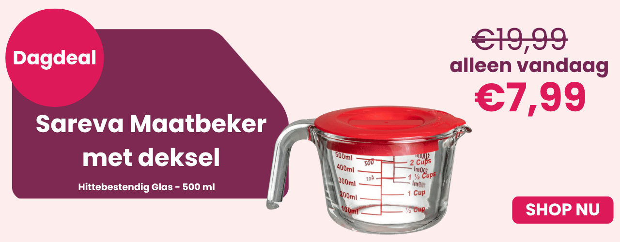 Dagdeal Sareva maatbeker met deksel