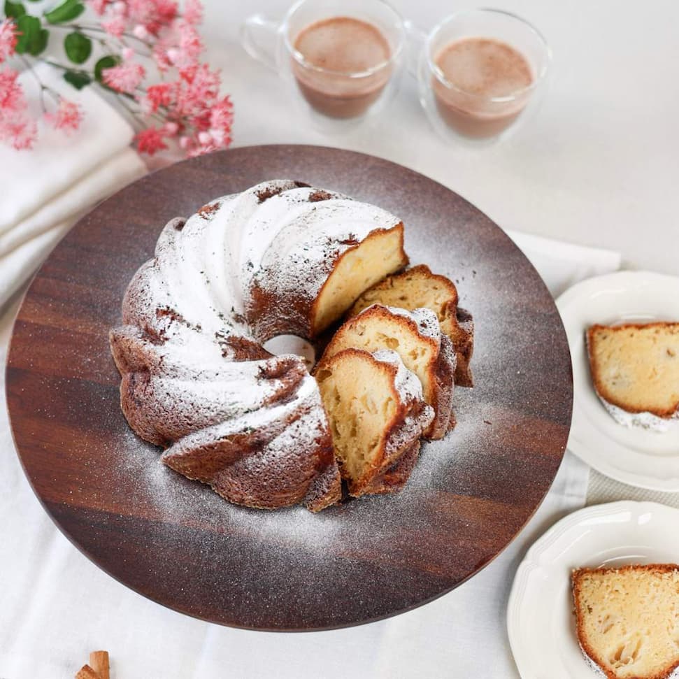 Taartplateau met cake