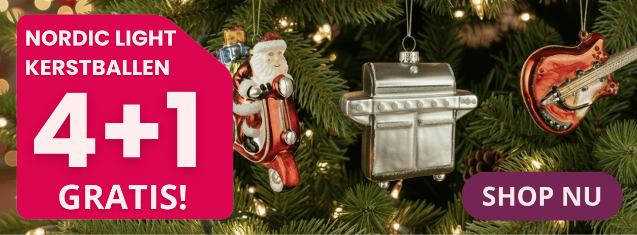 Dagdeal Nordic Light kerstballen 4+1 gratis