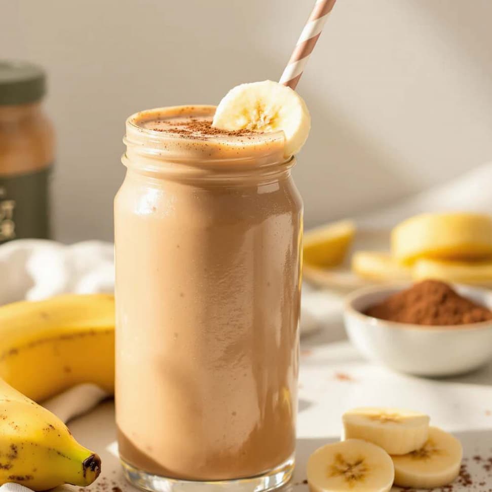 Recept pindakaas banaan smoothie