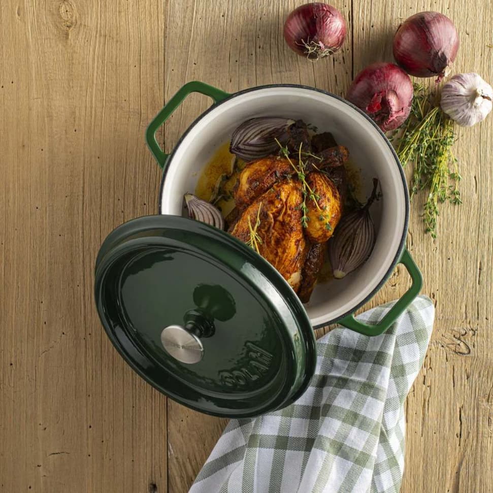 Sola braadpan met deksel groen 