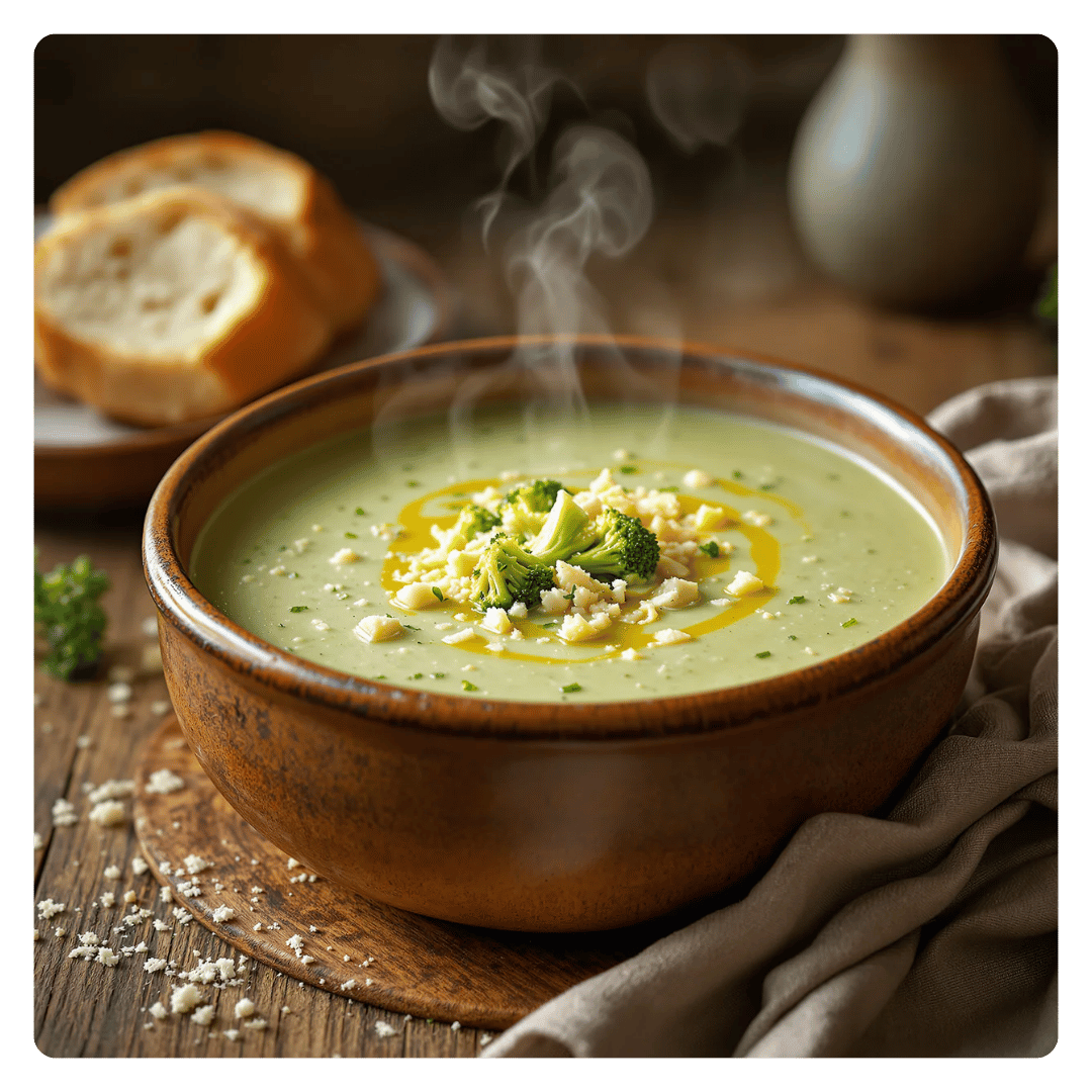 Recept bloemkool broccoli soep met kaas