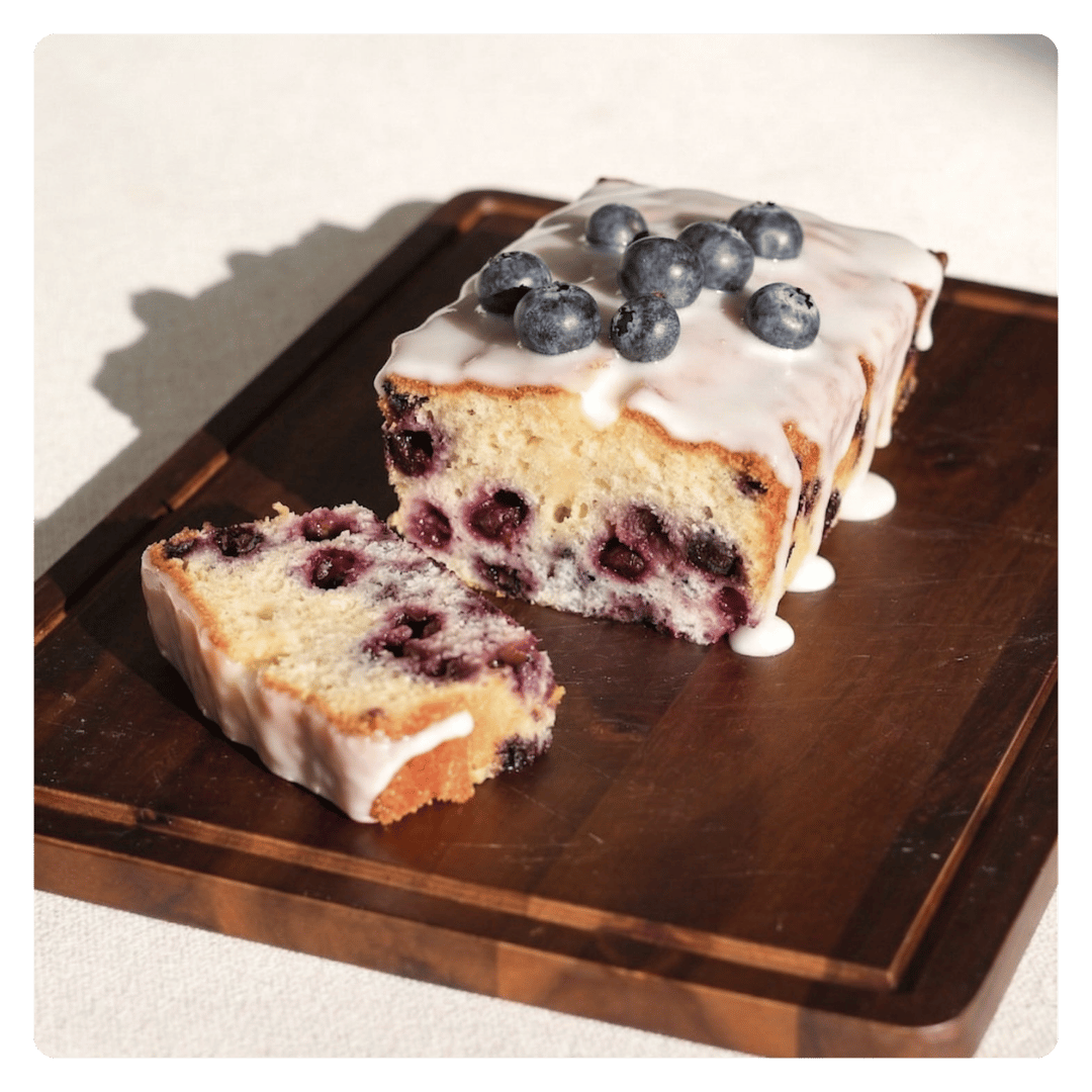 Recept Blueberry crumble cake