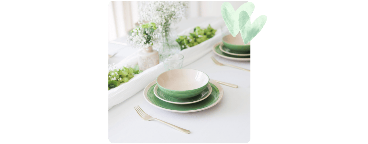 Cookinglife serviesset Oceanico Groen