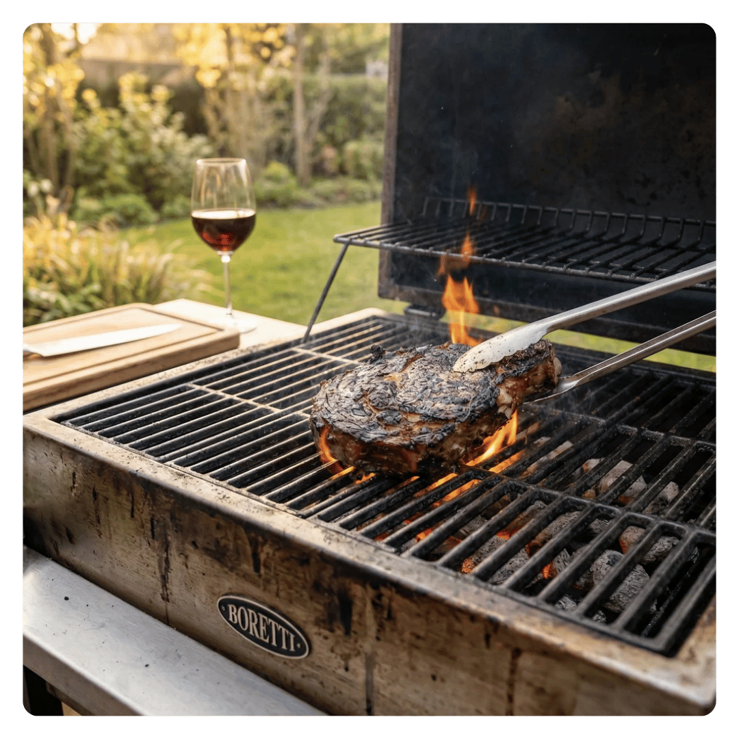 BBQ recept reverse sear ribeye