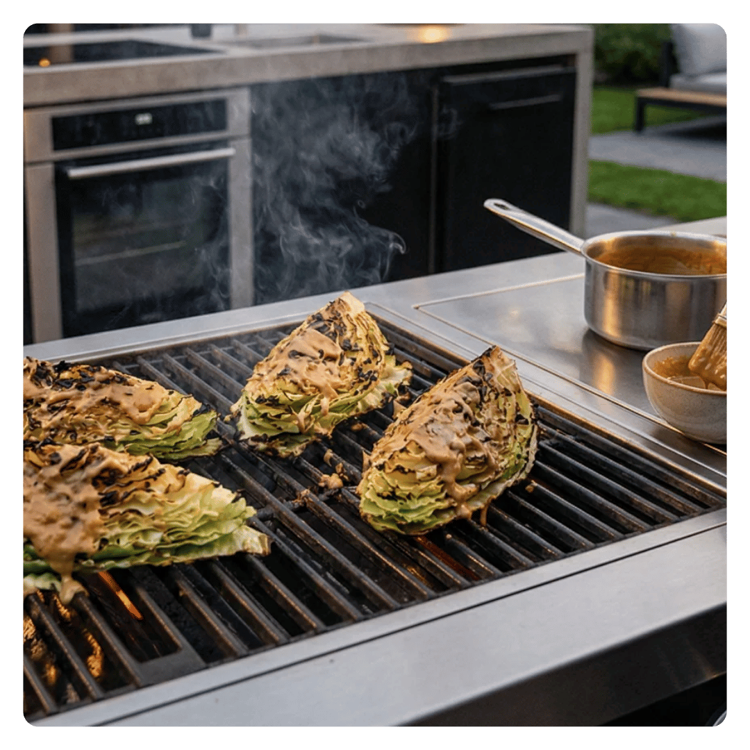 BBQ recept gegrilde spitskool
