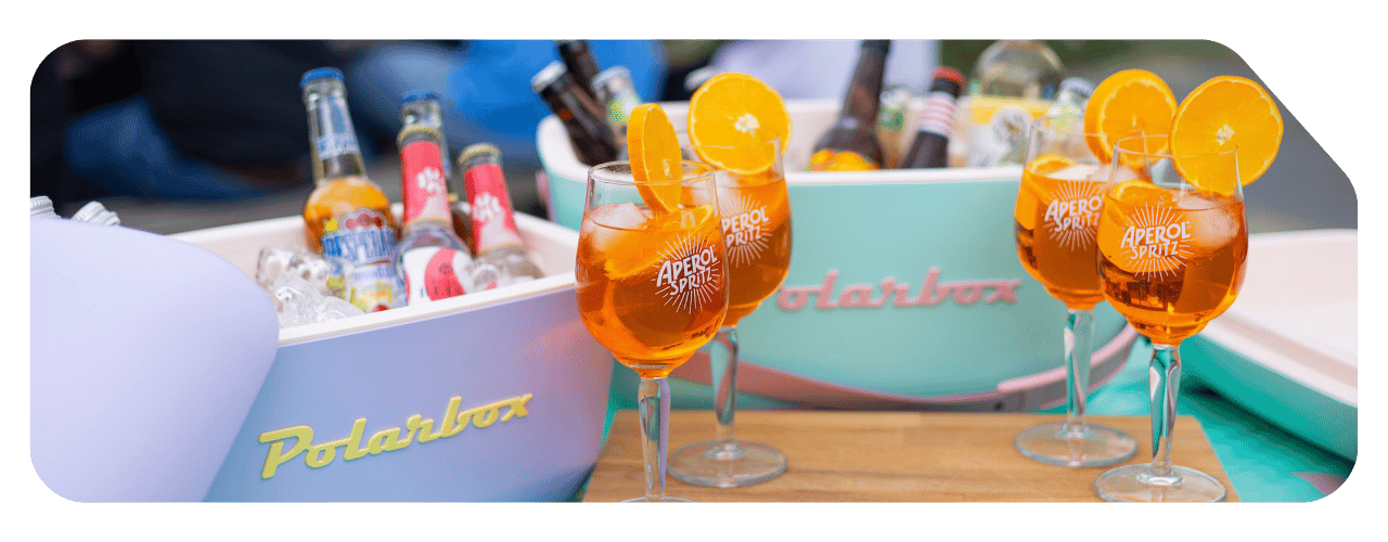Polarboxen met Aperol Spritz